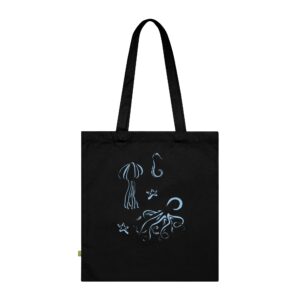 Tote bag bio - Animaux marins rigolos