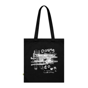 Tote bag bio - CountDown urban street design blanc