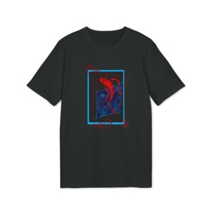 T-shirt bio unisexe - Poisson asiatique rouge et noir - Black, XS