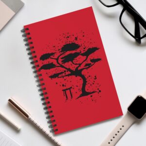 Cahier de notes - Arbre zen noir asiatique