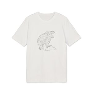 T-shirt bio unisexe - Ours montagne détaillé