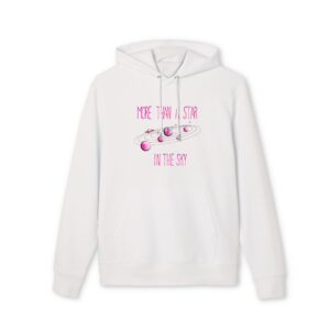 Sweat à capuche bio unisexe - Planètes roses Pink Planètes