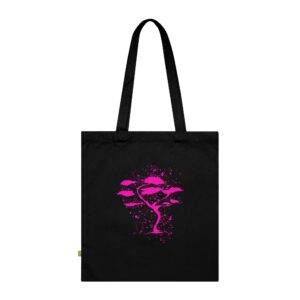 Tote bag bio - Arbre zen rose asiatique