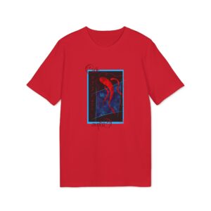 T-shirt bio unisexe - Poisson asiatique rouge et noir