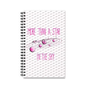 Cahier de notes - Planètes roses colorées