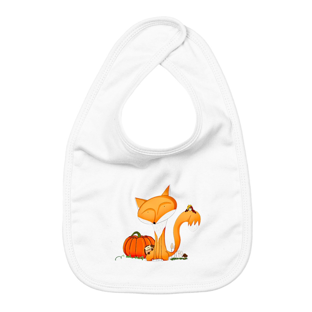face_blanc_0 Bavoir Premium Plus - Renard