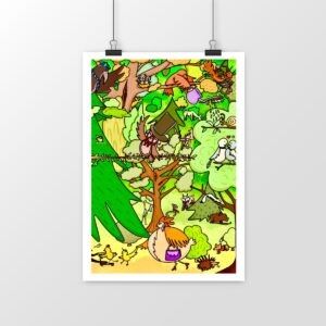Poster vertical premium - Forêt