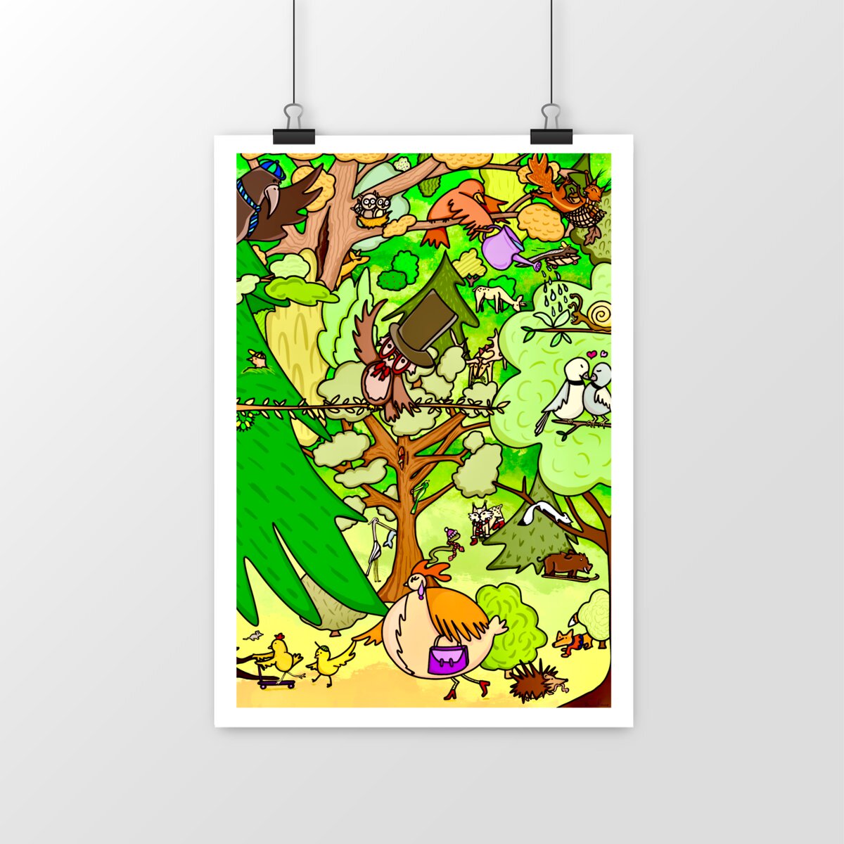 portrait_0 Poster vertical premium - Forêt