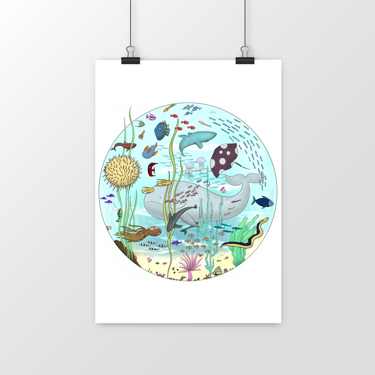 portrait_0 Poster vertical premium - Ocean World