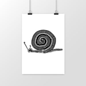 Poster vertical premium - Escargot
