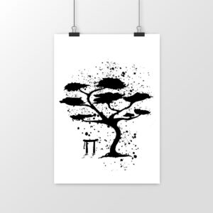 Poster vertical premium - Arbre Zen