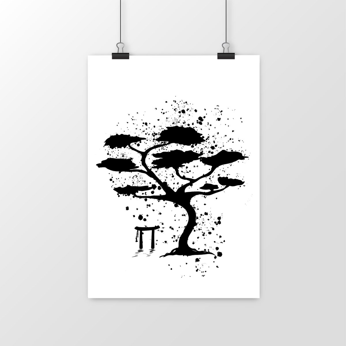 portrait_0 Poster vertical premium - Arbre Zen