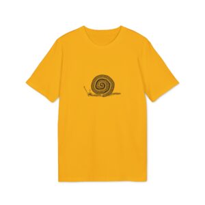 T-shirt bio unisexe - Escargot épuré simple noir