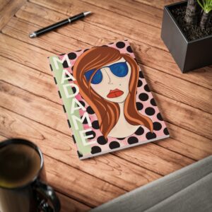 Cahier full cover - Madame rétro A5 ligné