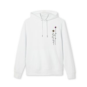 Sweat à capuche bio unisexe - Fleurs colorées