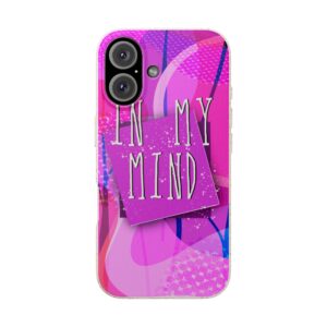 Coque smartphone biodégradable - In my Mind design rose coloré