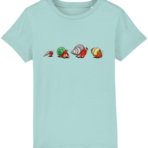 T-shirt enfant animaux marins bernard l'hermite