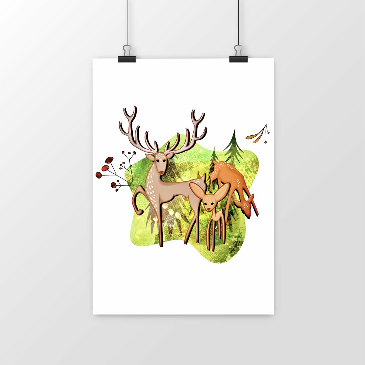 portrait_0 Poster vertical premium – Cerf family