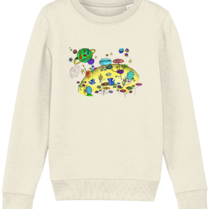 Sweat-shirt enfant bio - Alien planète rigolo