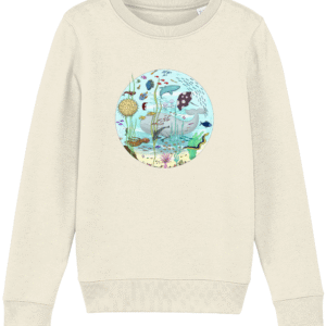 Sweat-shirt enfant bio - Univers marin océan drôle coloré détaillé