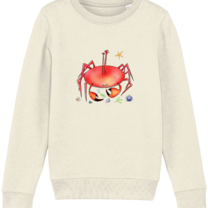 Sweat-shirt enfant bio - Crabe marin rigolo
