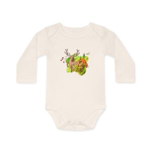 Body bébé bio manches longues – Cerf family nature