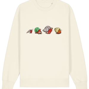 Sweat-shirt unisexe bio – Bernard-l'ermite Family drôle