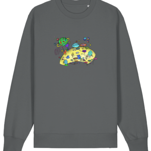 Sweat-shirt unisexe bio - Alien illustré