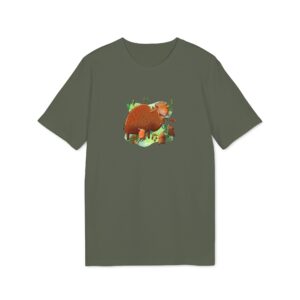 T-shirt bio unisexe – Famille sangliers drôles