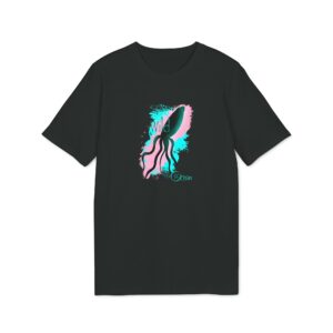 T-shirt bio unisexe – Calamar océan noir
