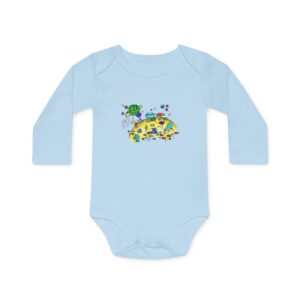 Body bébé bio manches longues – Aliens drôles mignons