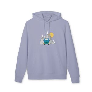 Sweat à Capuche bio – Voiture voyage drôle BD