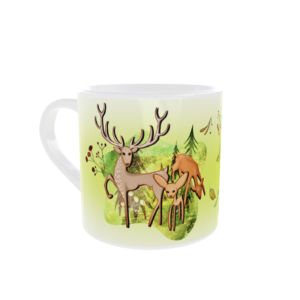 Tasse à café mini mug – Cerfs animaux forêt