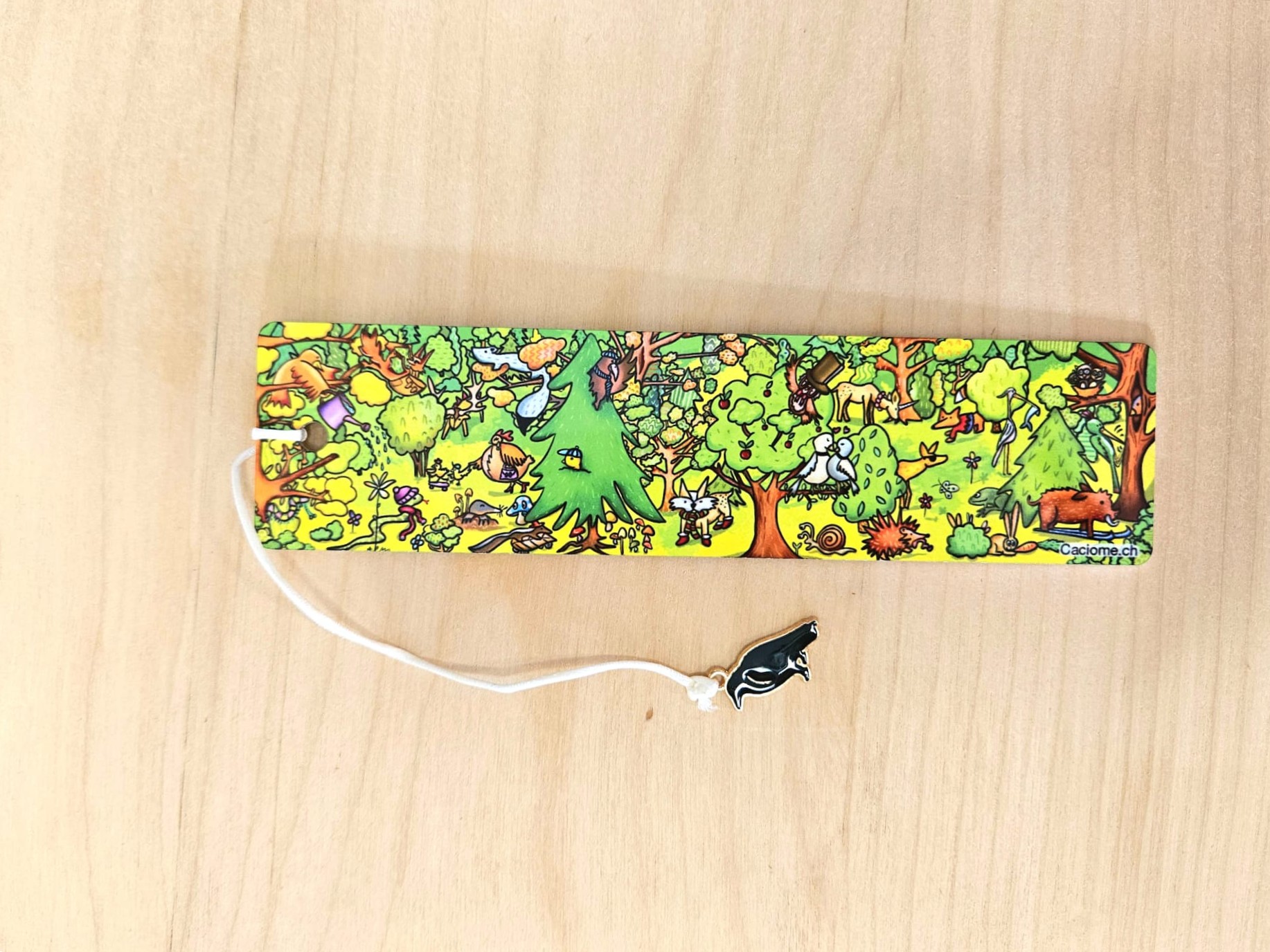 marque page animaux foret d