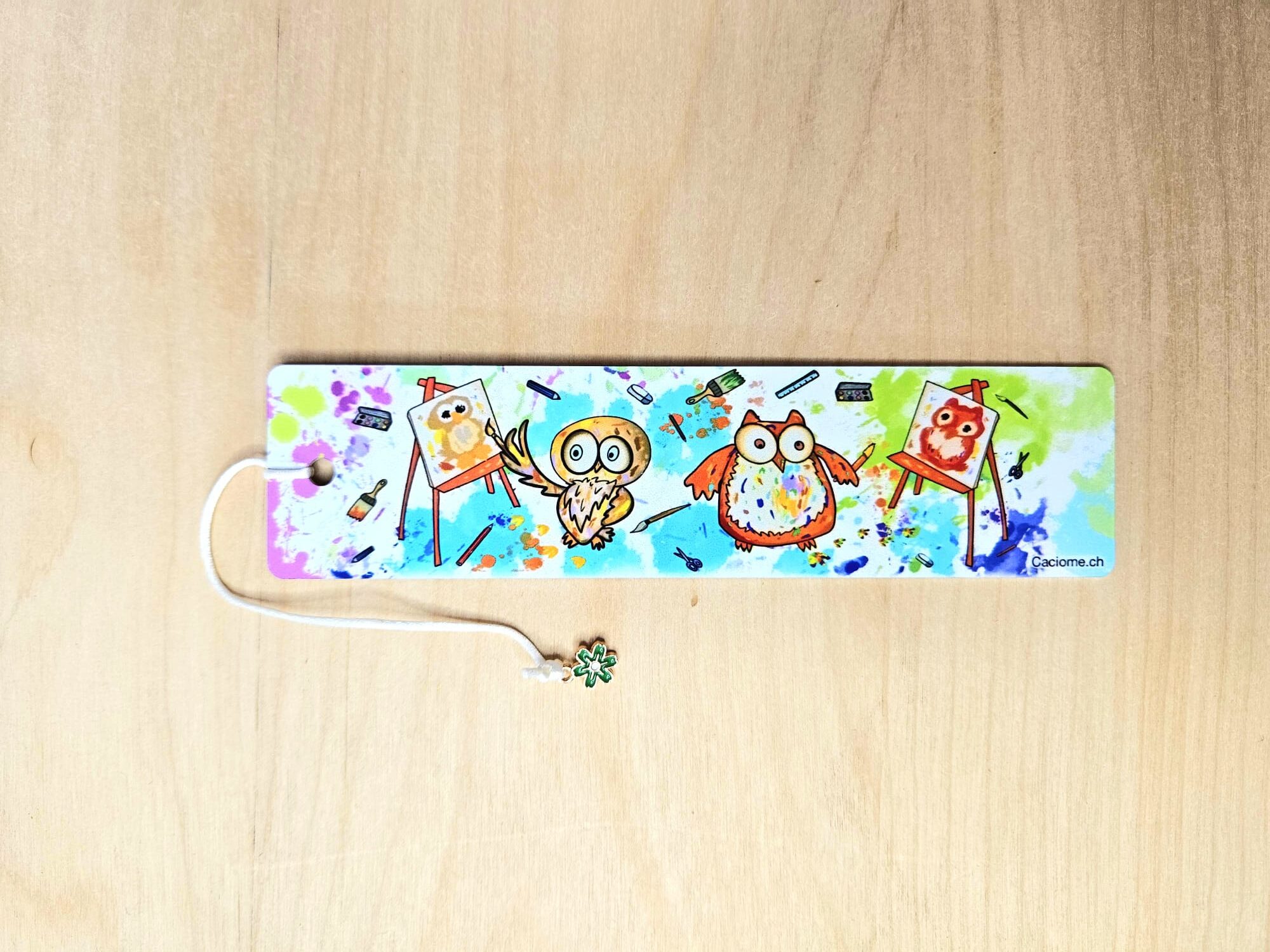 marque page hiboux peinture g