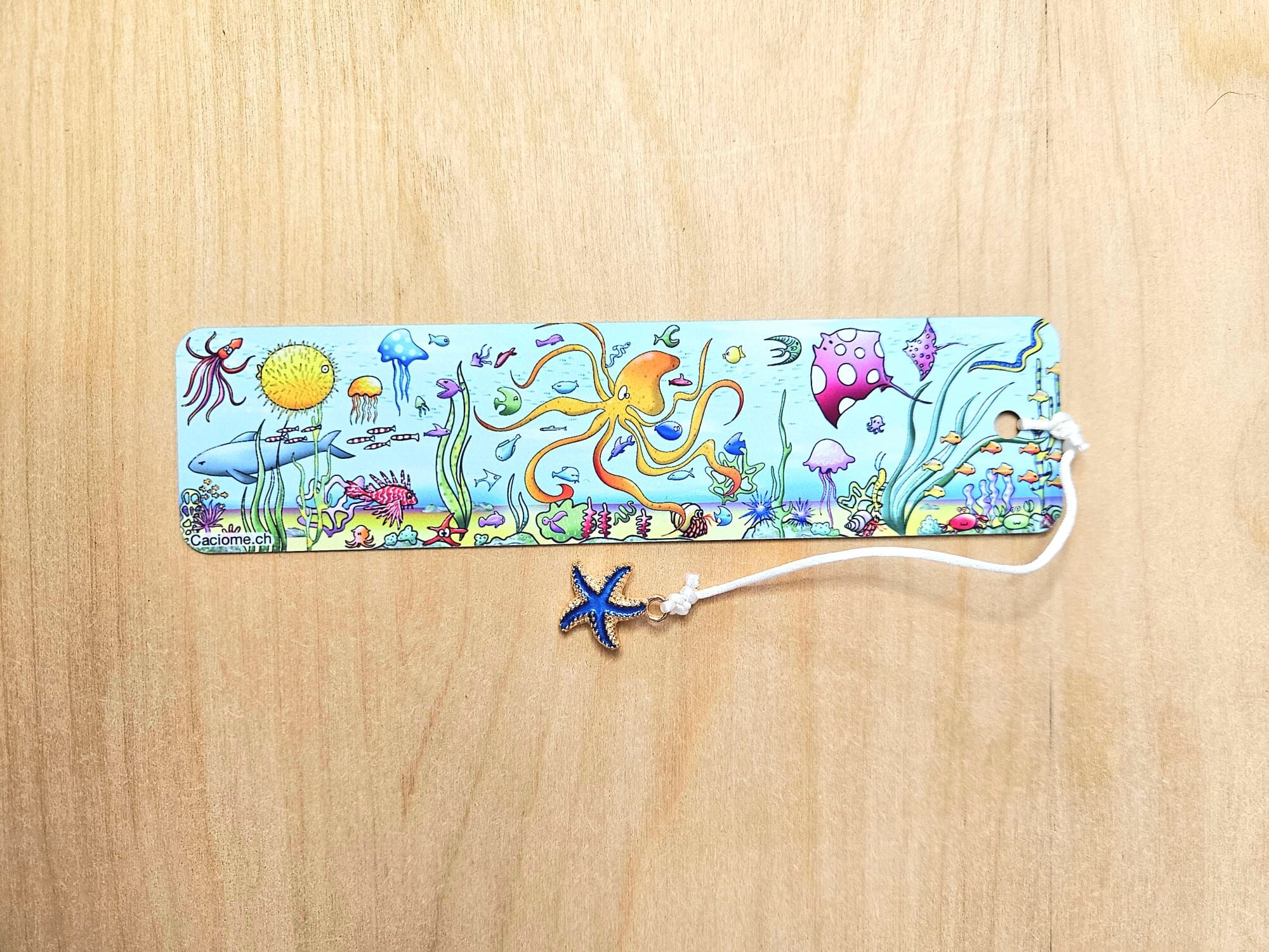 marque page ocean pieuvre d