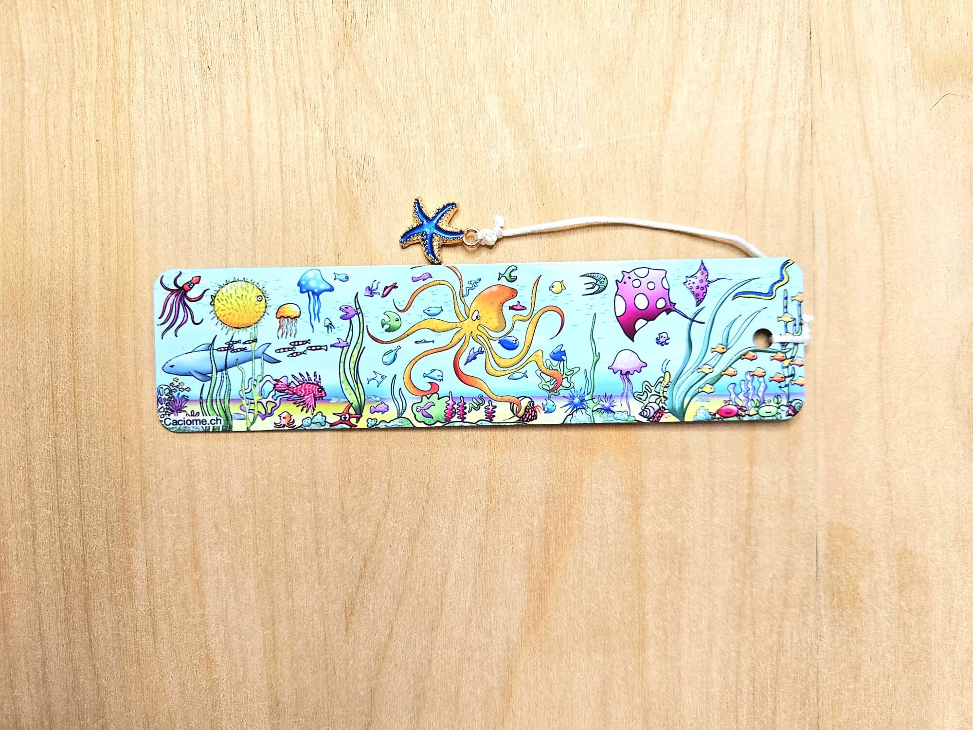 marque page ocean pieuvre g