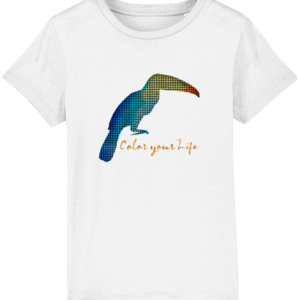 T-shirt enfant bio – Toucan oiseau coloré