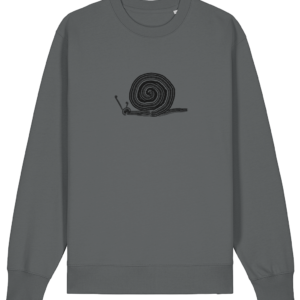Sweat-shirt unisexe bio – Escargot noir