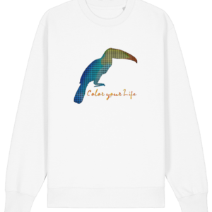 Sweat-shirt unisexe bio – Toucan coloré design