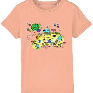 T-shirt enfant bio – Aliens drôles mignons