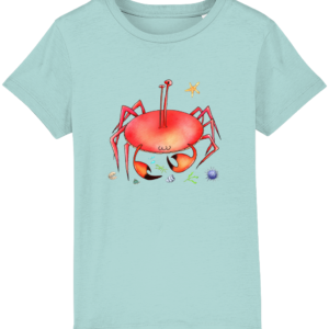T-shirt enfant bio – Crabe marin rigolo