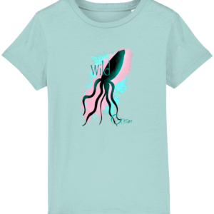 T-shirt enfant bio – Calamar océan