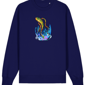 Sweat-shirt unisexe bio – Poisson asiatique
