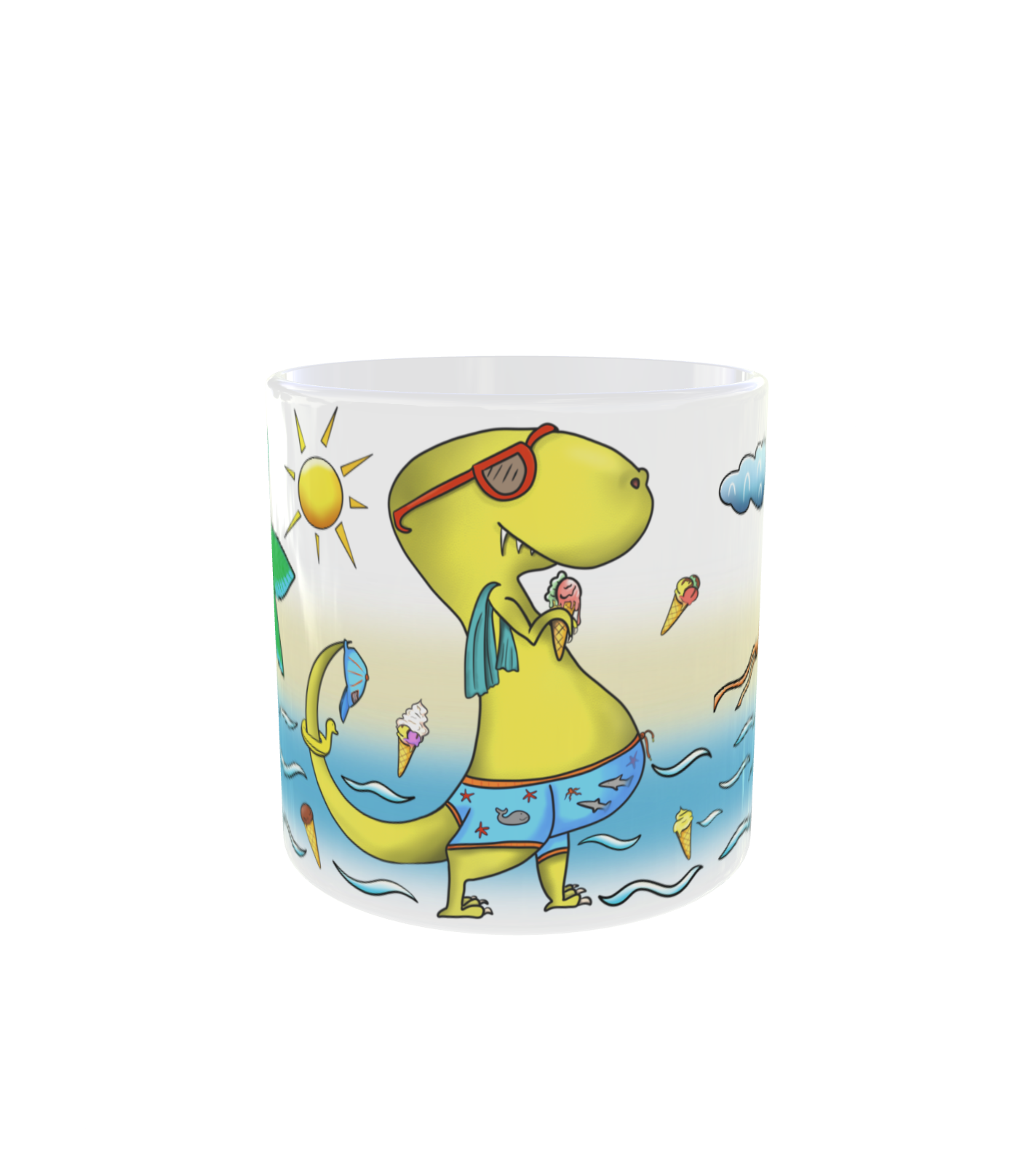 tasse T-rex centre
