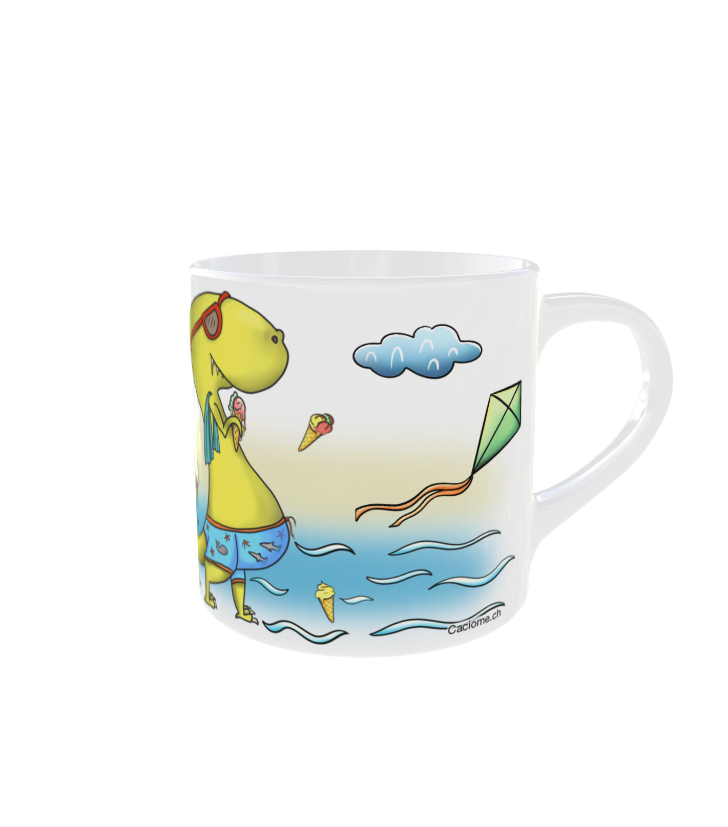 tasse T-rex droit