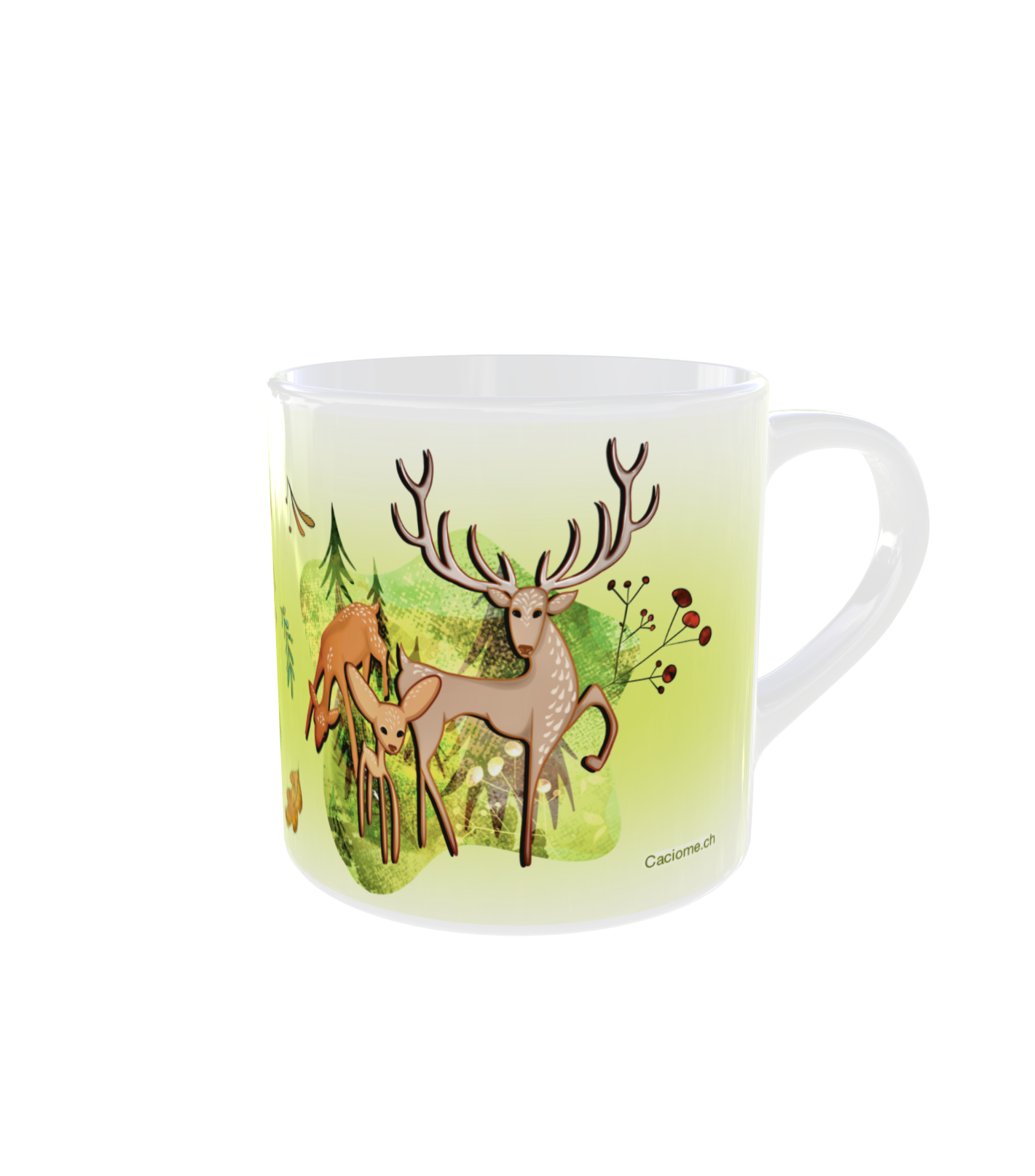 tasse cerf f droit