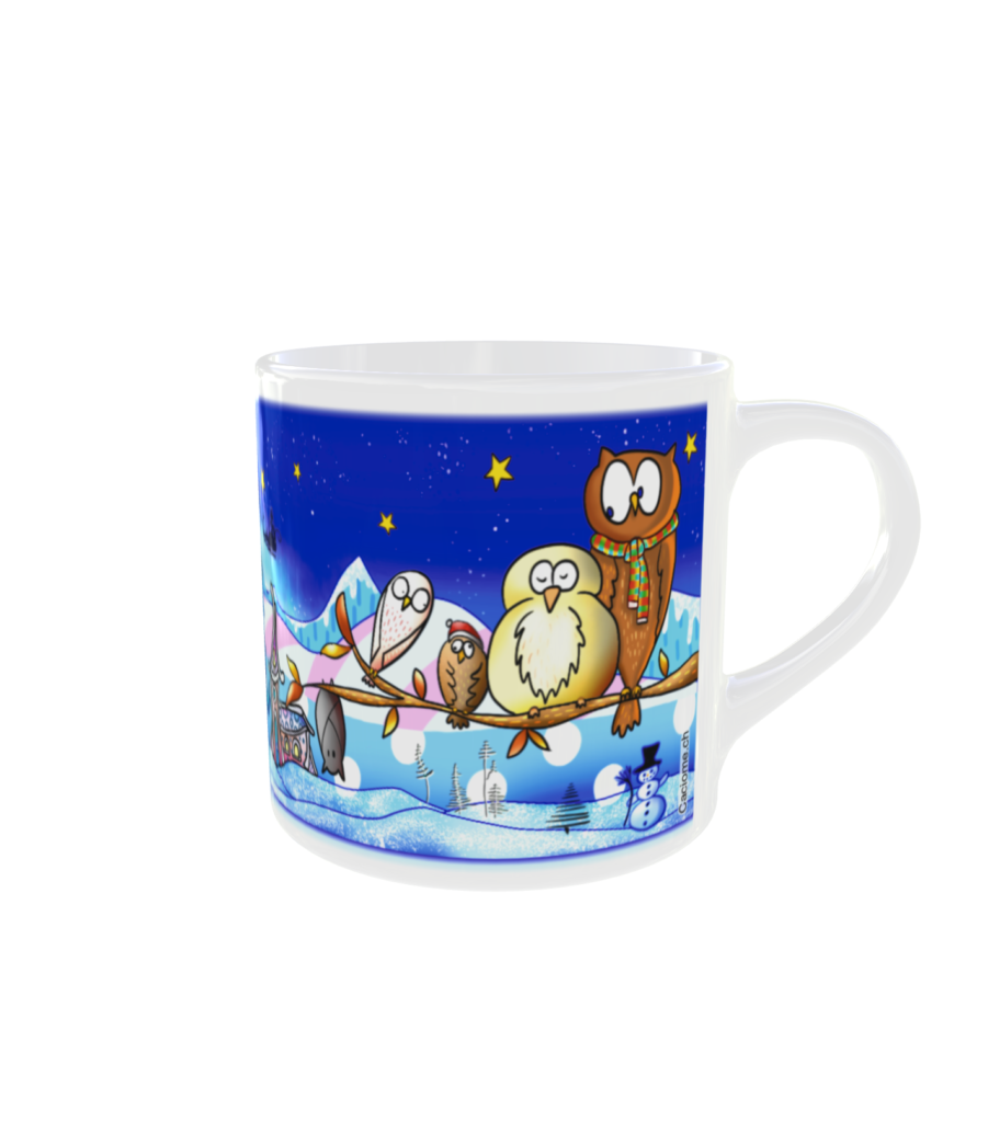 Tasse à café mini mug – Hiboux village