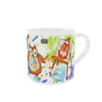 tasse hiboux peinture droite