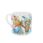 tasse hiboux peinture gauche
